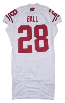 2011 Montee Ball Game Used Wisconsin Badgers Rose Bowl Jersey Photo Matched To 1/1/2011 (Resolution Photomatching)